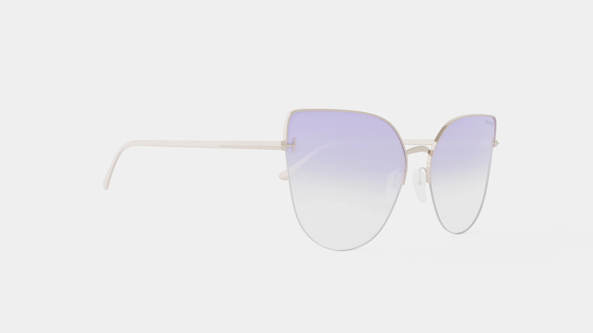 TomFord - FT0652 16Z Sunglasses 3D Model .c4d .max .obj .3ds .fbx .stl .blend 