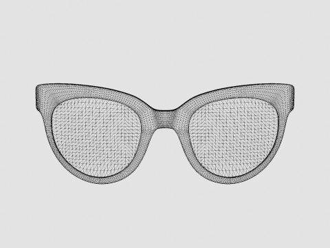 Triwa - OLIVIA INDIGO SHAC163 Sunglasses Model 3D