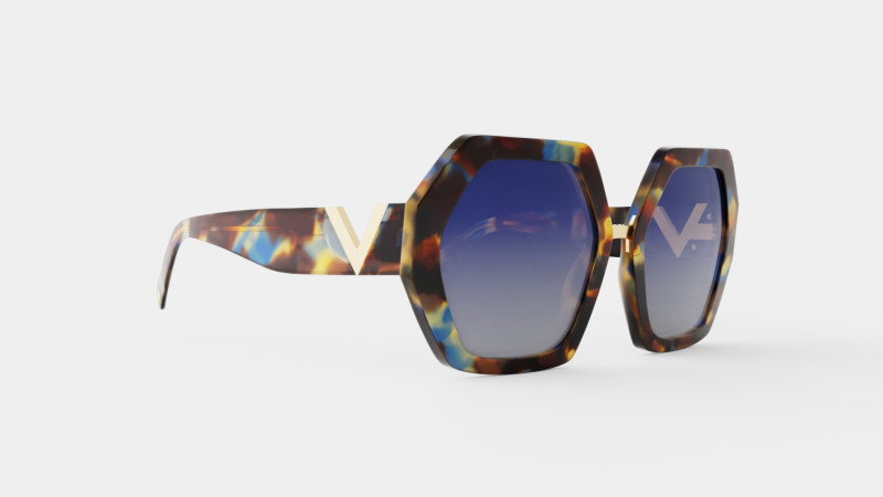 Valentino - 0VA4053 57 Sunglasses Model 3D .c4d .max .obj .3ds .fbx .stl .blend