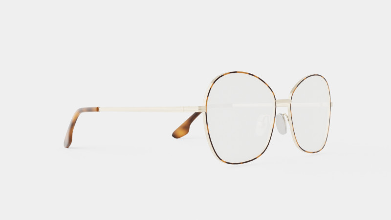Victoria Beckham - VB220 214 Glasses 3D Model .c4d .max .obj .3ds .fbx .stl .blend