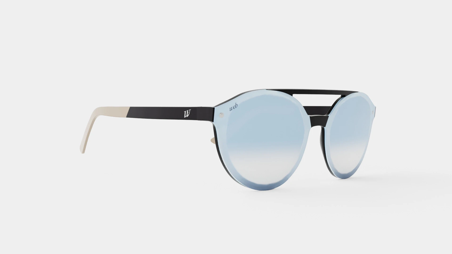 Web - WE0184 02C Sunglasses 3D Model .c4d .max .obj .3ds .fbx .stl .blend 
