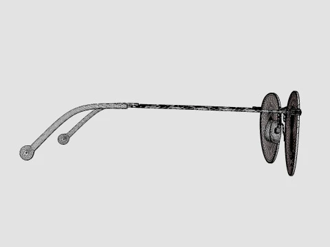William Morris - 50177 C1 Glasses 3D Model
