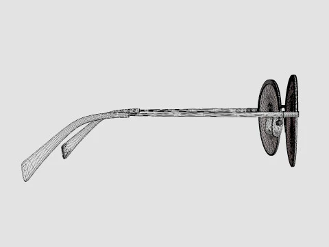 William Morris - ALBA C2 Glasses 3D Model