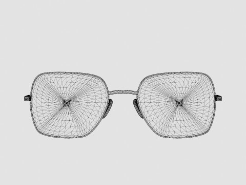 William Morris - Caroline C2 Glasses 3D Model