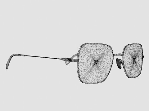 William Morris - Caroline C2 Glasses 3D Model