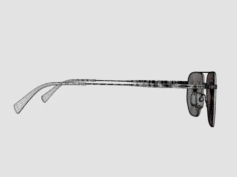 William Morris - PAUL C1 Glasses 3D Model