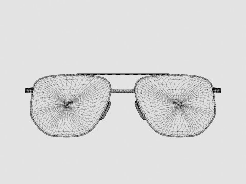 William Morris - PAUL C2 Glasses 3D Model