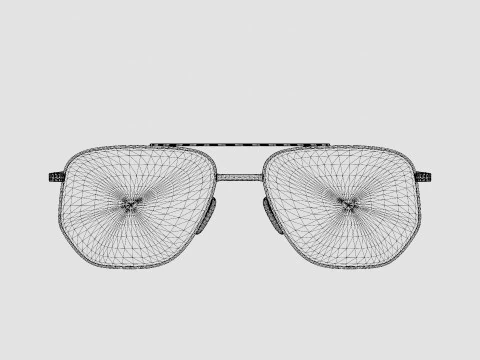 William Morris - PAUL C2 Glasses 3D Model