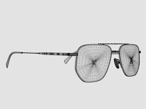 William Morris - PAUL C2 Glasses 3D Model
