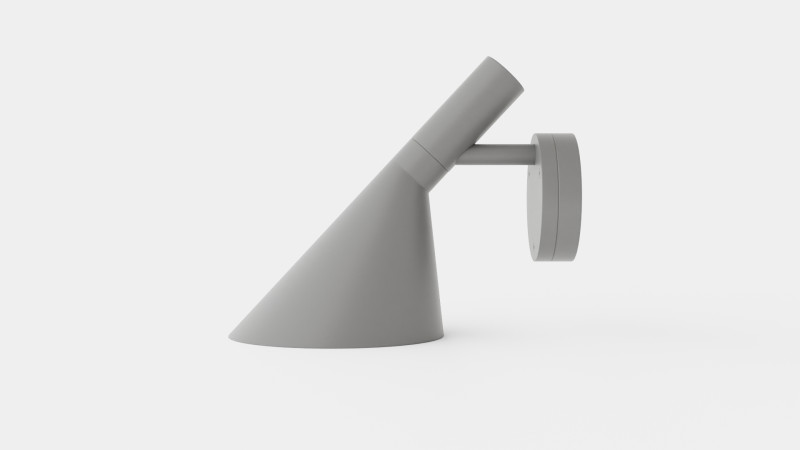 AJ 50 Wall Lamp 3D Model .c4d .max .obj .3ds .fbx .stl .blend