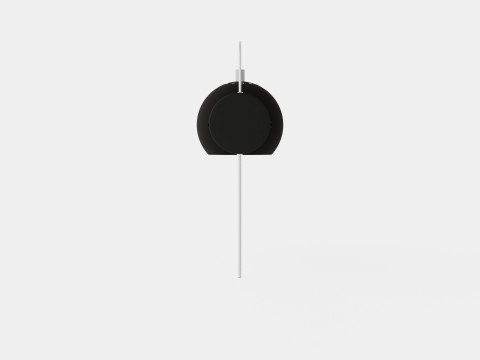 Ball Wall Lamp Black 3D 모델