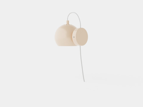 Ball Wall Lamp Bronze 3D 모델