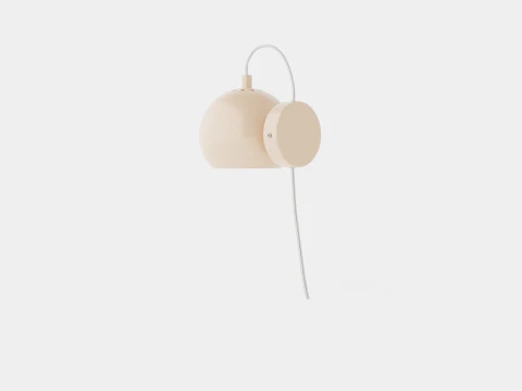 Ball Wall Lamp Bronze 3D Model