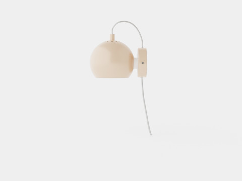 Ball Wall Lamp Bronze 3D 모델