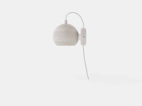 Ball Wall Lamp Silver 3D Model