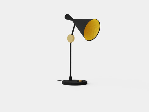 Beat Table Lamp Black Modello 3D