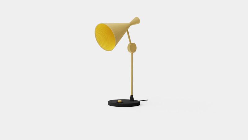 Beat Table Lamp Brass Model 3D .c4d .max .obj .3ds .fbx .stl .blend