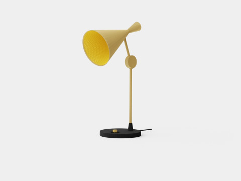 Beat Table Lamp Brass 3D 모델