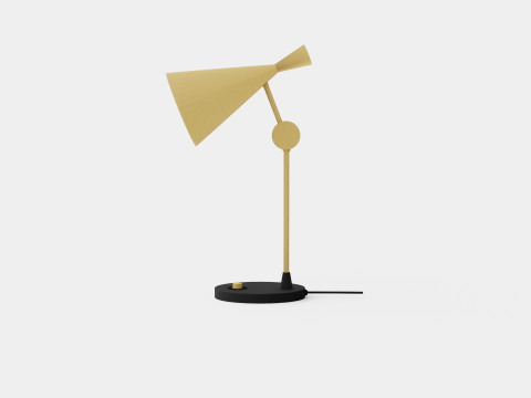 Beat Table Lamp Brass Model 3D