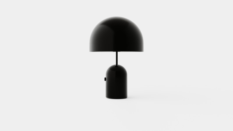 Bell Table Lamp Light Black Modelo 3D .c4d .max .obj .3ds .fbx .stl .blend