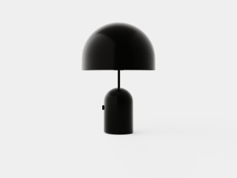 Bell Table Lamp Light Black 3D Model