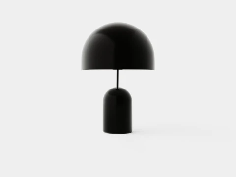 Bell Table Lamp Light Black 3D Model