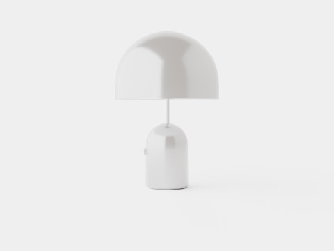Bell Table Lamp Light Chrome 3D Model