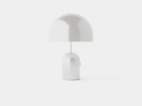 Bell Table Lamp Light Chrome 3D Model
