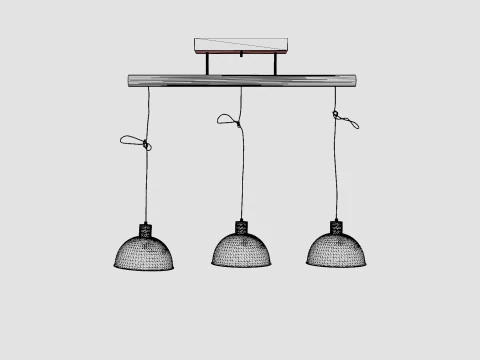 Buckler Ceiling Lamp 3D Model