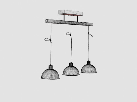 Buckler Ceiling Lamp 3D Модель