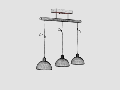 Buckler Ceiling Lamp 3D Model