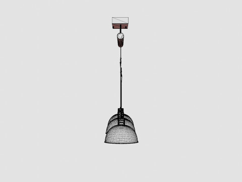 Buckler Ceiling Lamp 3D Модель