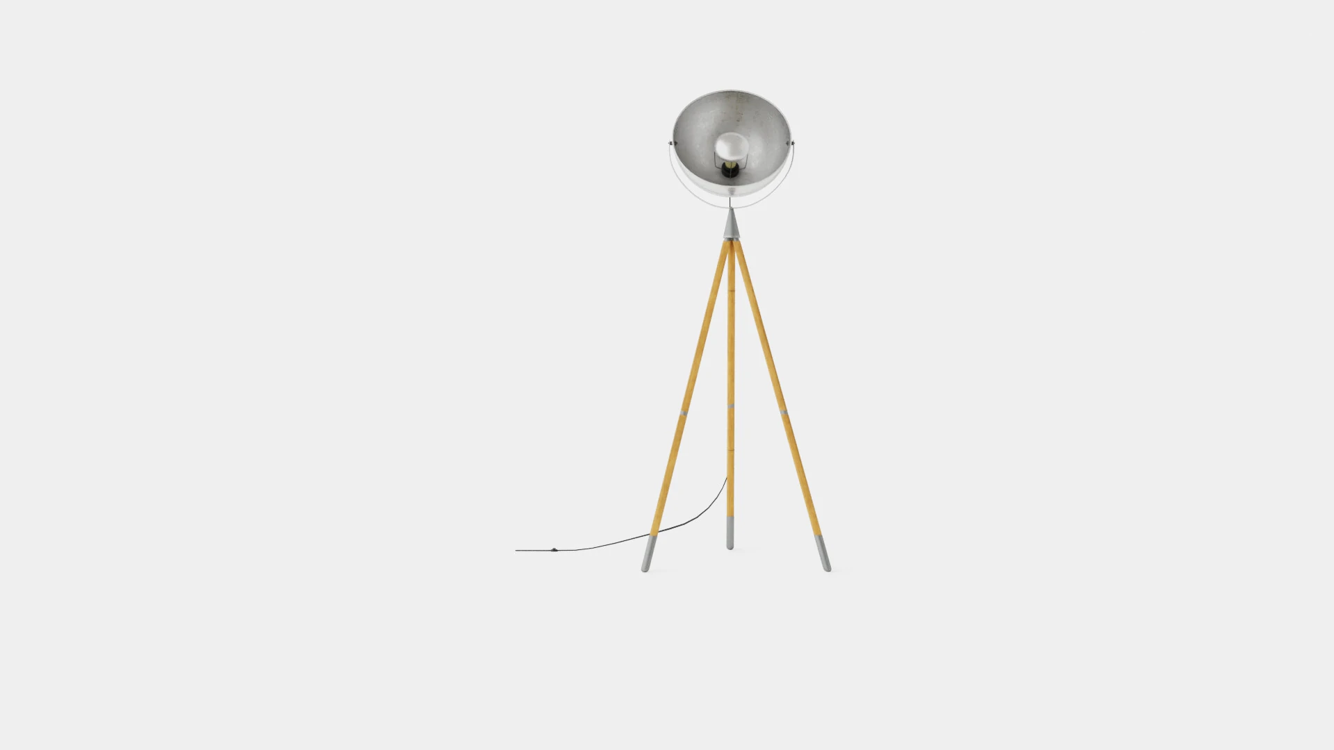 Buckler Floor Lamp 3D Model .c4d .max .obj .3ds .fbx .stl .blend 