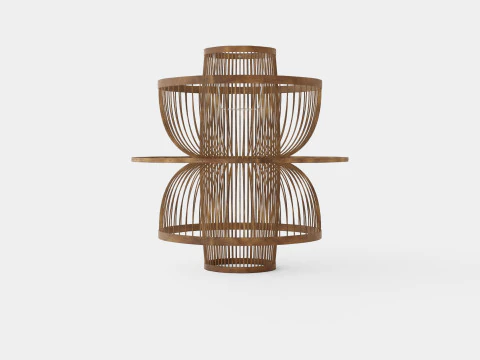 L&aacute;mpara de techo rat&aacute;n Modelo 3D