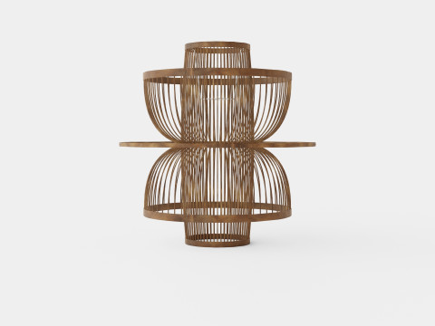 Ceiling Lamp Rattan Model 3D