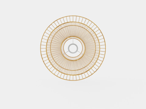 Ceiling Lamp Rattan 3D Model