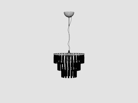 Chloe Ceiling Lamp Antique 3D Model