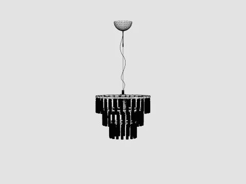Chloe Ceiling Lamp Antique 3D Model