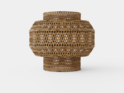 Colonial Bamboo Lamp 3D Модель