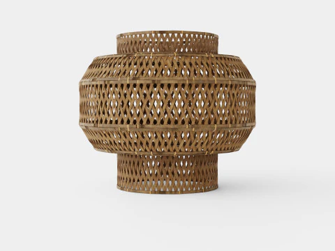 Colonial Bamboo Lamp 3D Model