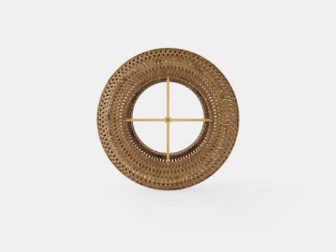 Colonial Bamboo Lamp 3D Model