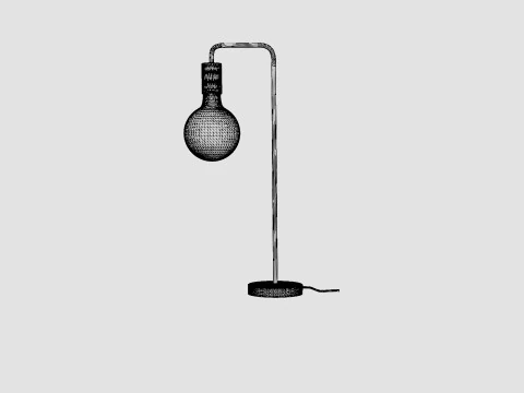 Cool Table Lamp 3D Model