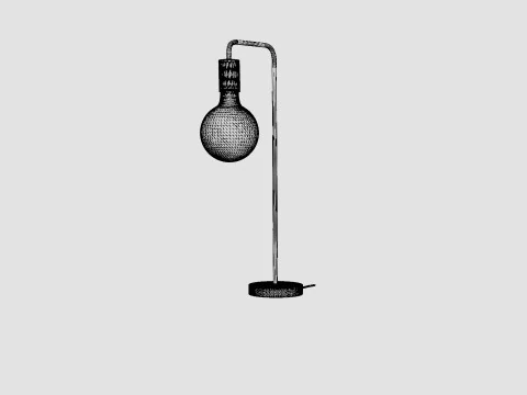 Cool Table Lamp 3D Model