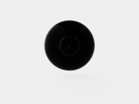 Copper Black Wide Ceiling Lamp Model 3D