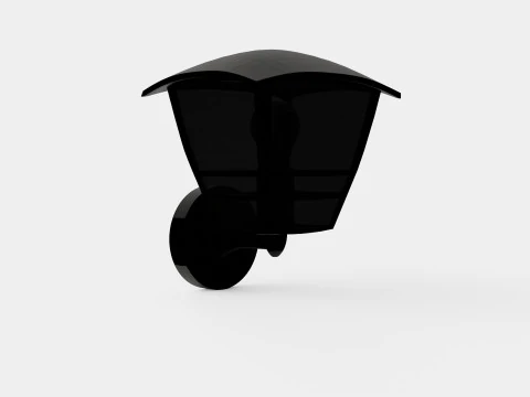 L&acirc;mpada de lanterna de parede Creek Modelo 3D