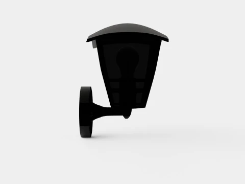 Creek Wall Lantern Lamp 3D Model