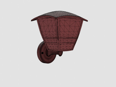 Creek Wall Lantern Lamp 3D Model