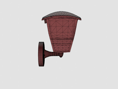 Creek Wall Lantern Lamp 3D Model