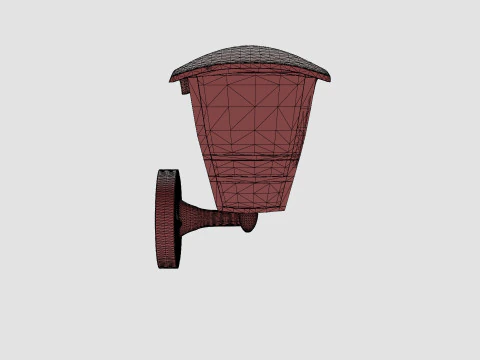 Creek Wall Lantern Lamp 3D Model