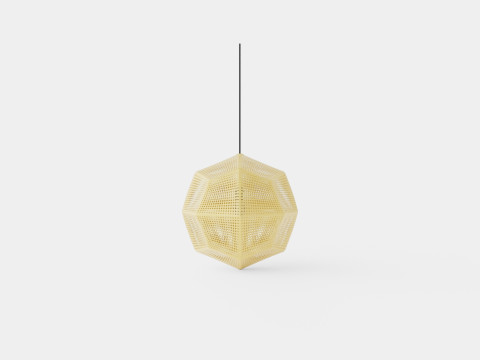 Etch Brass Ceiling Lamp 50cm Modelo 3D